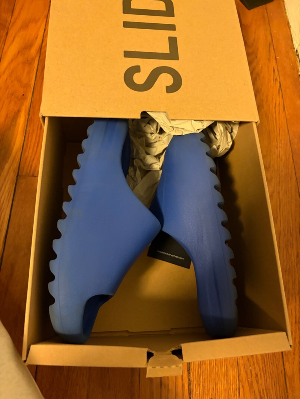 Yeezy Blue Slide Sandals